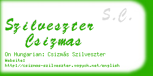szilveszter csizmas business card